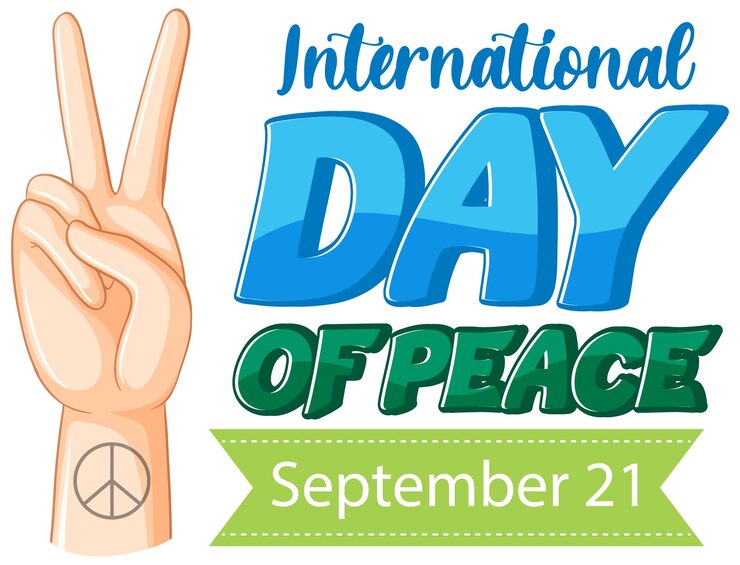 Vetor grátis design de banner do dia internacional da paz