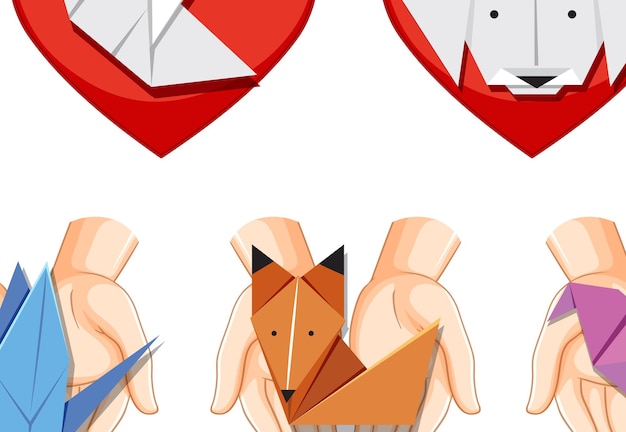 Design de banner do dia internacional do origami