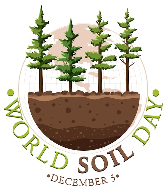 Design de banner do dia mundial do solo