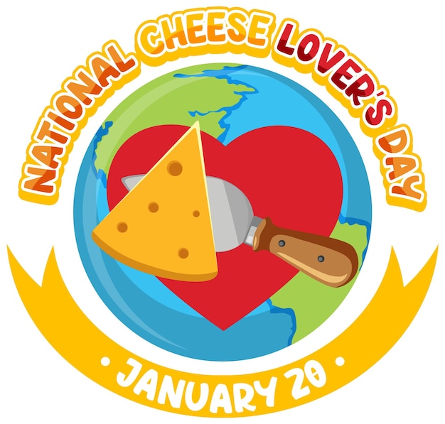 Vetor grátis design de banner do dia nacional dos amantes de queijo