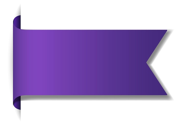 Vetor grátis design de banner violeta em fundo branco