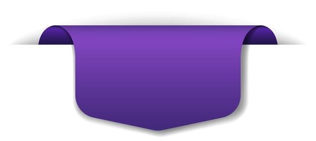 Design de banner violeta em fundo branco