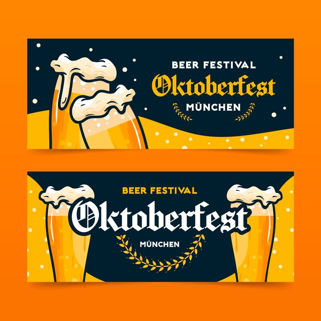 Design de banners de Oktoberfest