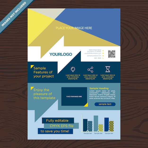 Vetor grátis design de brochura de negócios moderno
