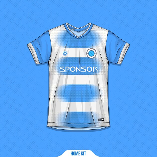 Design de camisa esportiva pronto para imprimir - Camisa de futebol para sublimação