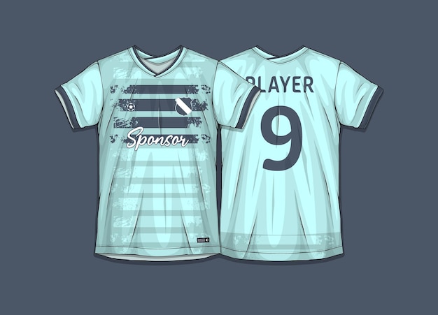 Design de camisa esportiva pronto para imprimir - camisa de futebol para sublimação