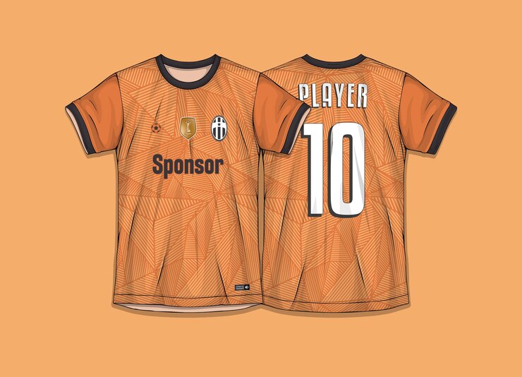 Vetor grátis design de camisa esportiva pronto para imprimir camisa de futebol para sublimação