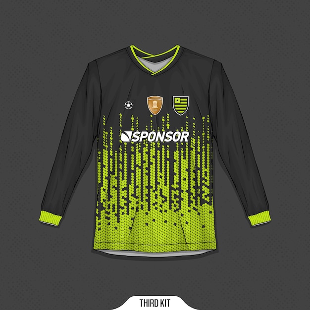Vetor grátis design de camisa esportiva pronto para imprimir camisa de futebol para sublimação