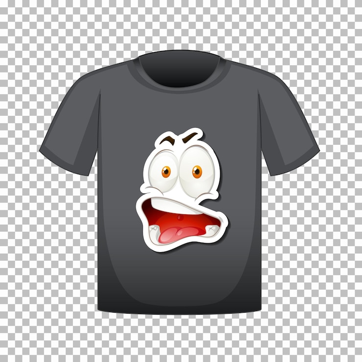 Vetor grátis design de camiseta com gráfico na frente