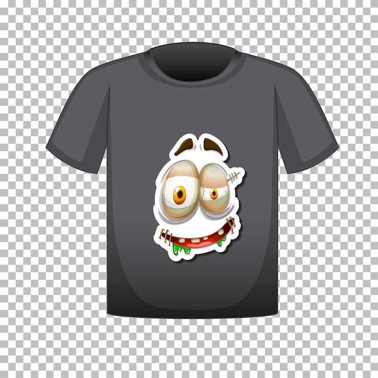 Vetor grátis design de camiseta com gráfico na frente
