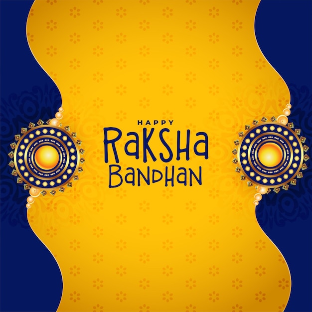Design de cartão de celebração do festival raksha bandhan indiano