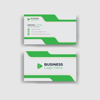 Design de cartão de visita criativo e profissional modelo de cartão de visita simples e limpo abstrato