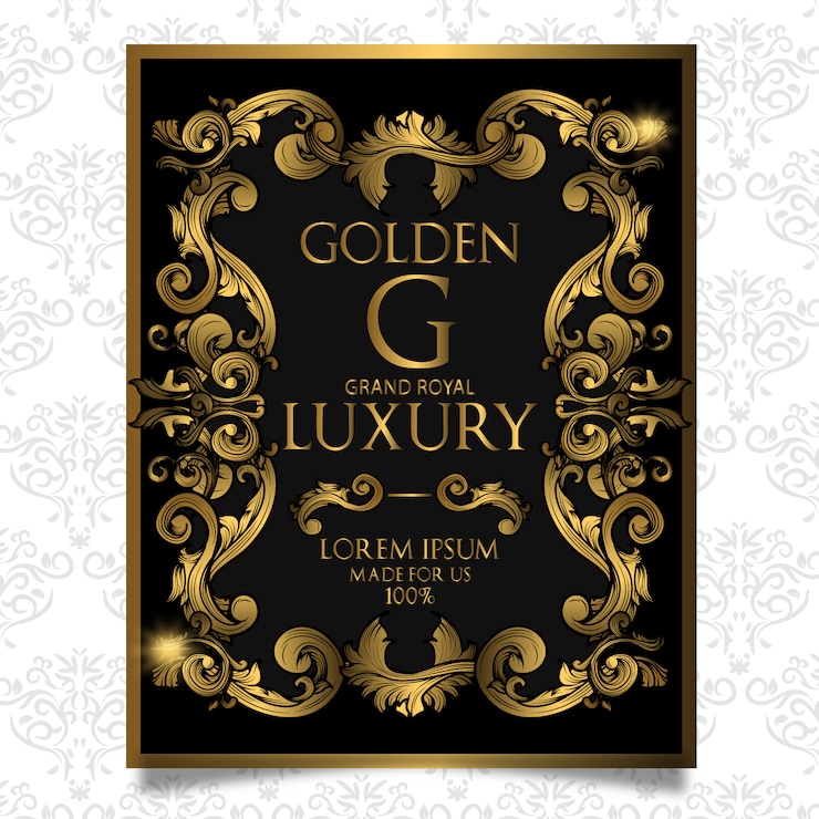 Vetor grátis design de cartaz de luxo