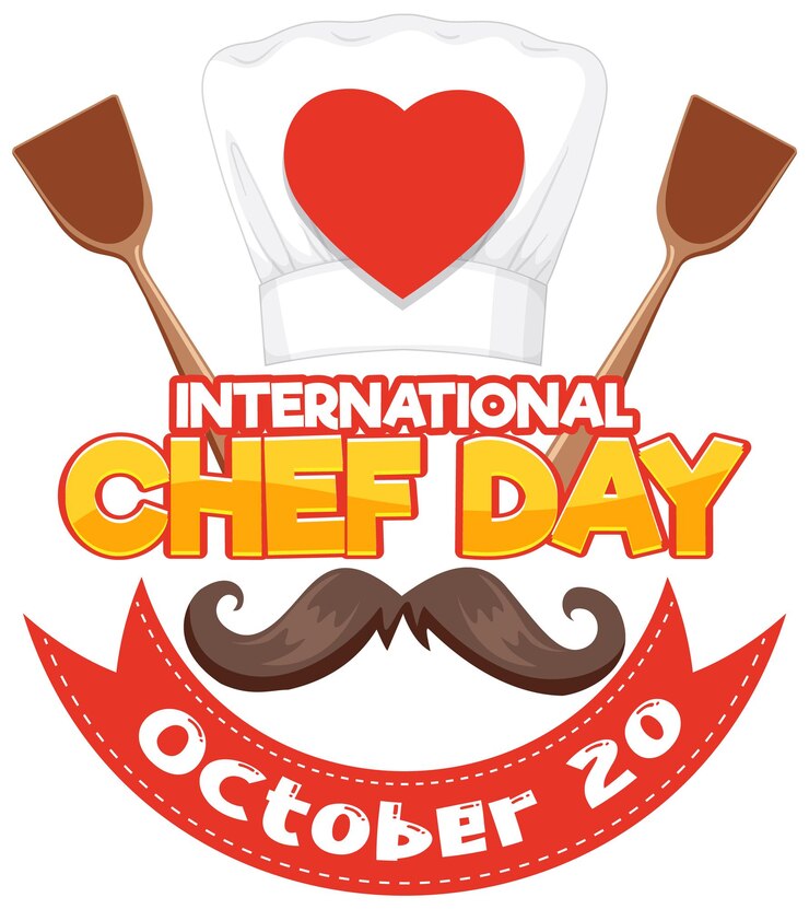 Vetor grátis design de cartaz do dia internacional do chef