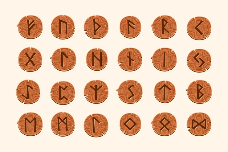 Vetor grátis design de efeito de texto de runas viking