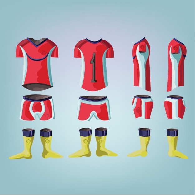 Design de equipamento de futebol