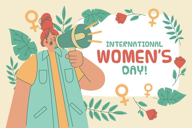 Design de evento para o dia internacional da mulher