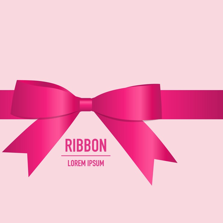 Vetor grátis design de fita rosa