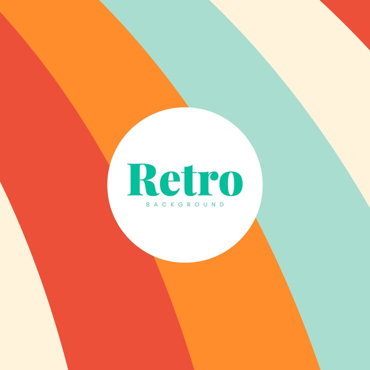 Vetor grátis design de fundo colorido impressão retro