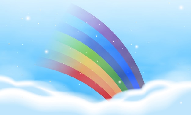 Design de fundo com arco-íris colorido