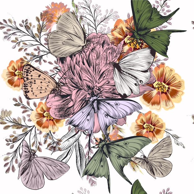 Design de fundo floral