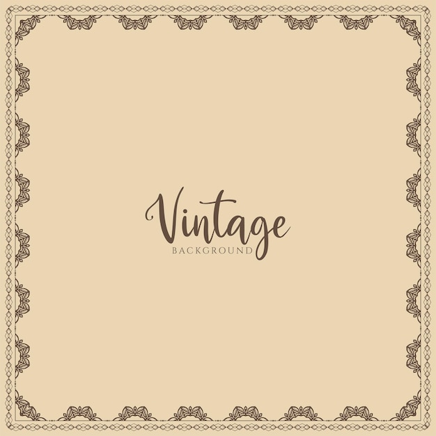 Design de fundo real decorativo de moldura vintage clássico