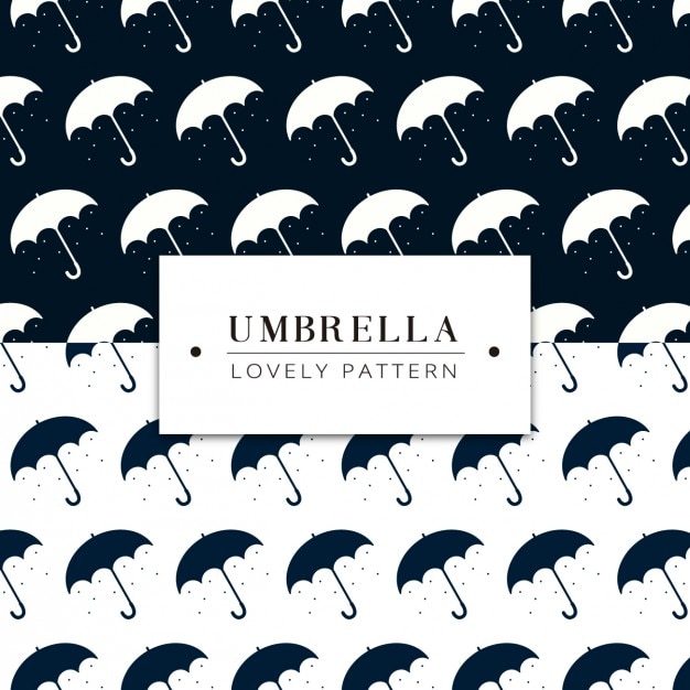 Vetor grátis design de guarda-chuvas padrão