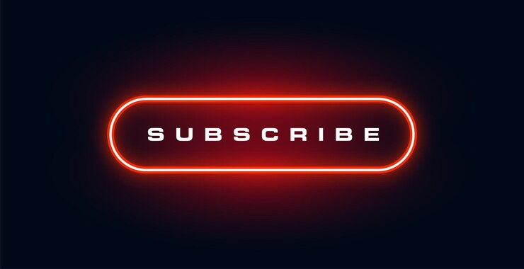Vetor grátis design de ícone de botão de assinatura da web de estilo neon