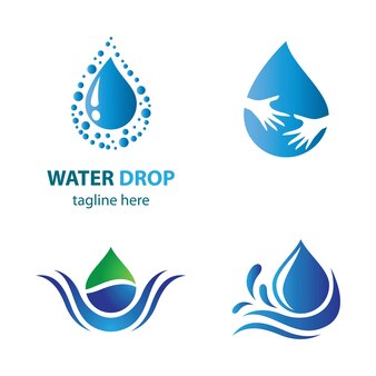 Design de ilustração de imagens de logotipo de gota de água