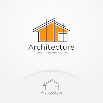 Design de logotipo de arquitetura