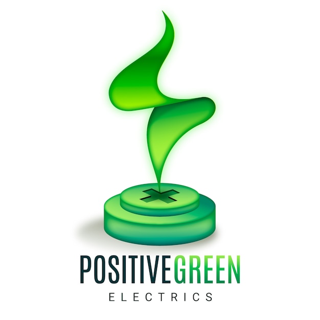 Design de logotipo de energia renovável