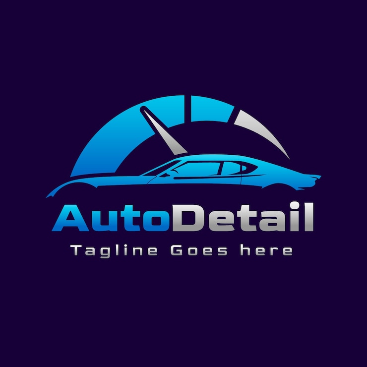 Vetor grátis design de logotipo de lavagem de carro gradiente