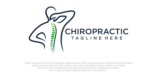 Design de logotipo de quiropraxia modelo de logotipo de coluna ícone de coluna ícone de espinha dorsal relacionado à fisioterapia