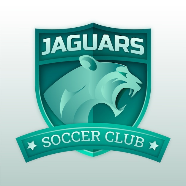 Design de logotipo jaguar gradiente