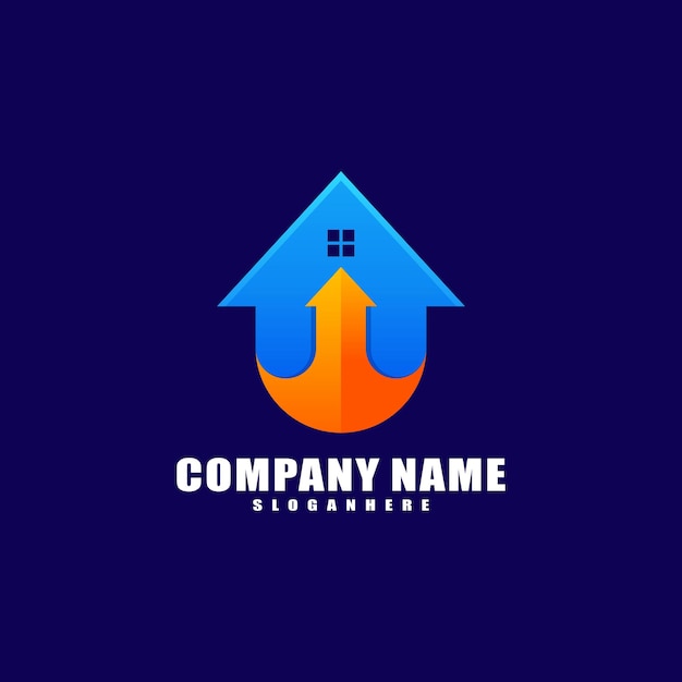 Vetor grátis design de logotipo para casa