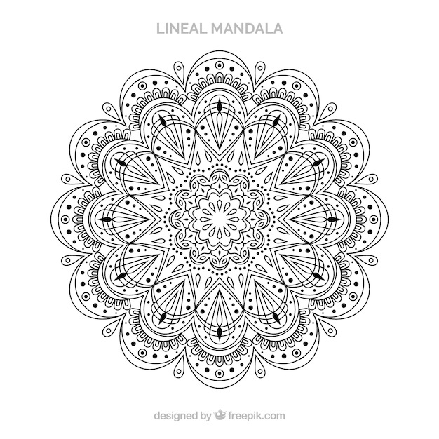 Design de mandala linear