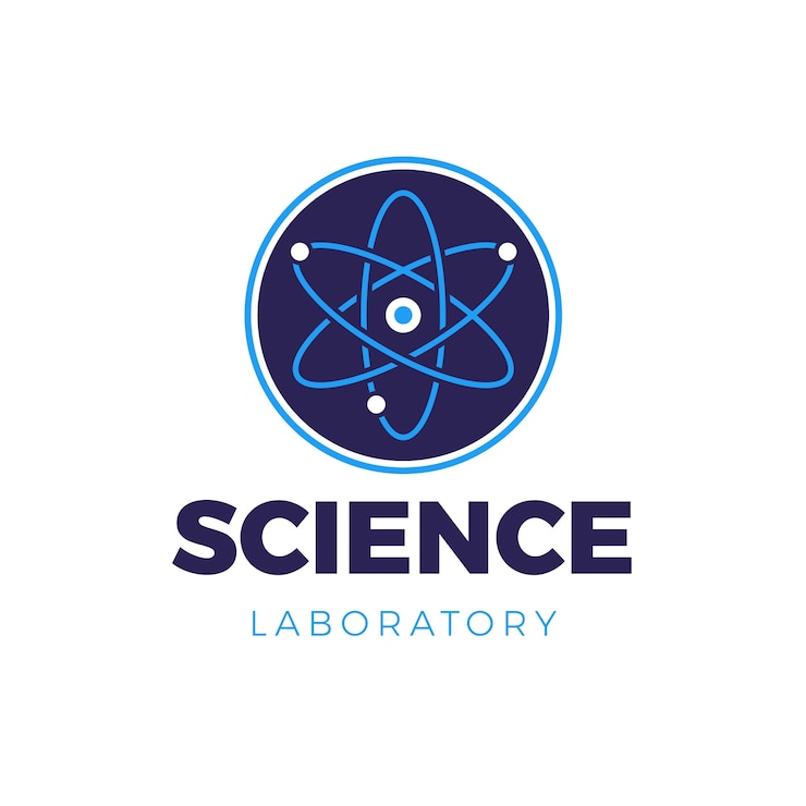 Vetor grátis design de modelo de logotipo de ciência