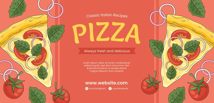 Design de modelo de restaurante de pizza