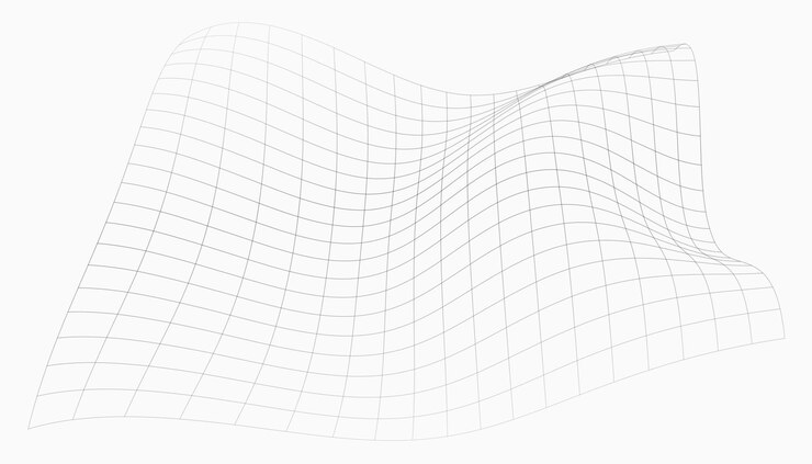 Vetor grátis design de modelo de wireframe de grade com falha generativa abstrata