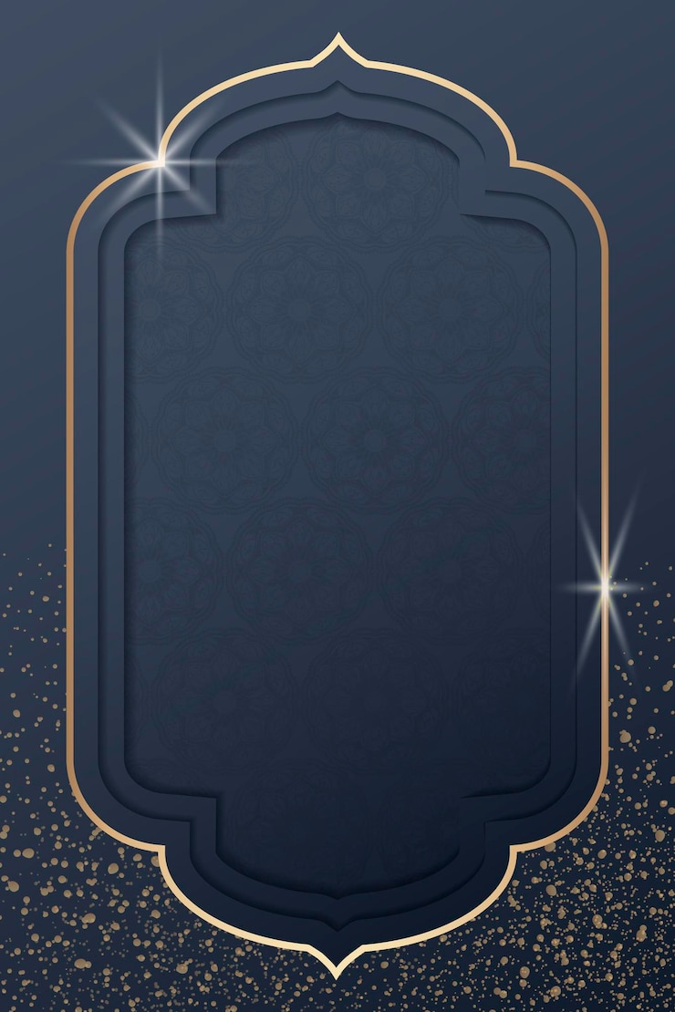 Vetor grátis design de moldura dourada eid mubarak