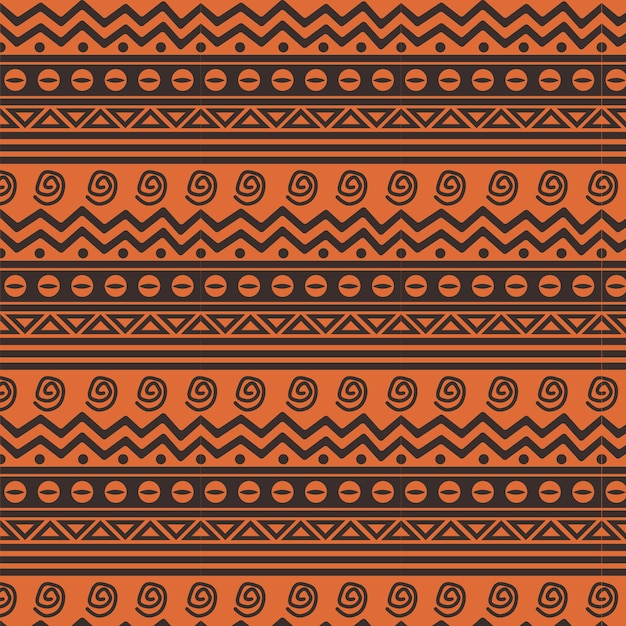Design de padrão africano plano
