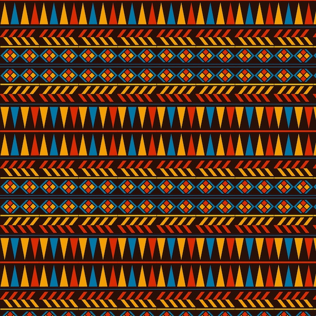 Design de padrão africano plano