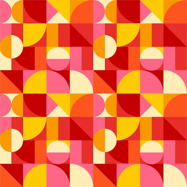 Design de padrão de cores bloqueadas desenhadas à mão