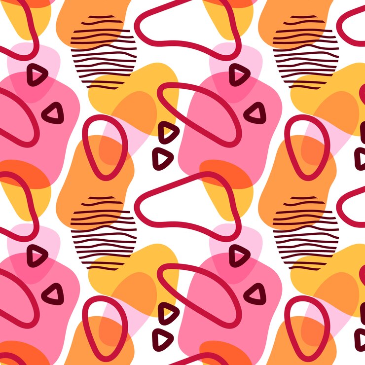 Vetor grátis design de padrão de doodle abstrato desenhado à mão