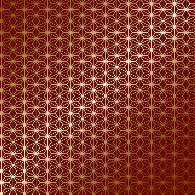 Design de padrão elegante em vermelho e dourado