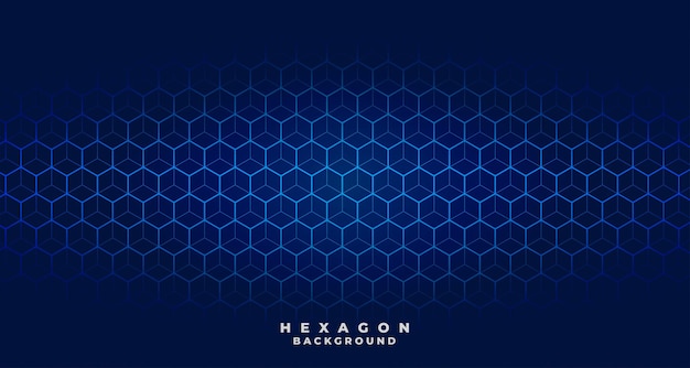 Vetor grátis design de padrão hexagonal de tecnologia azul