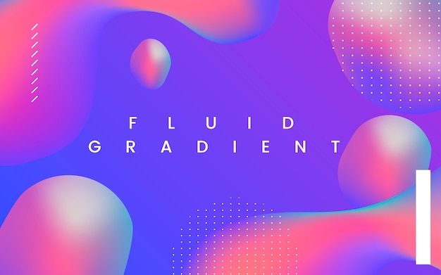 Design de papel de parede fluido gradiente