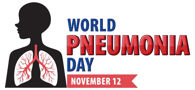 Vetor grátis design de pôster do dia mundial da pneumonia