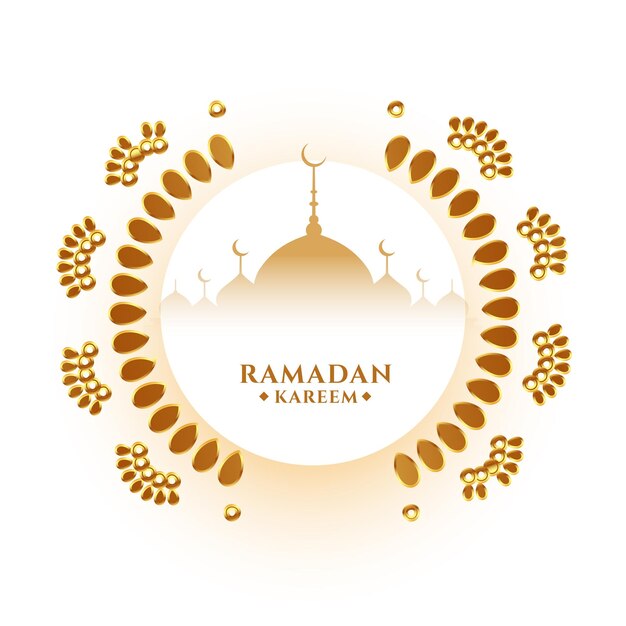 Design de saudação decorativa Ramadan kareem