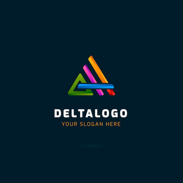 Design do logotipo da empresa delta